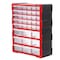 Intertool Drawer Bin Cabinet, 39 Drawers, 18.7 in. x 14.9 in. x 6.2 in., Plastic BX08-4013 - alternate 1